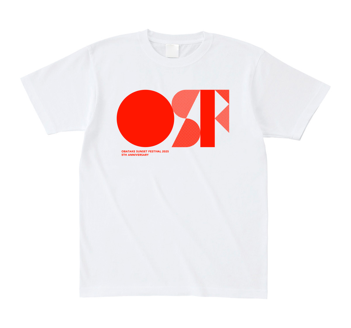 オバサンフェス2025 5周年ロゴTシャツ オレンジ